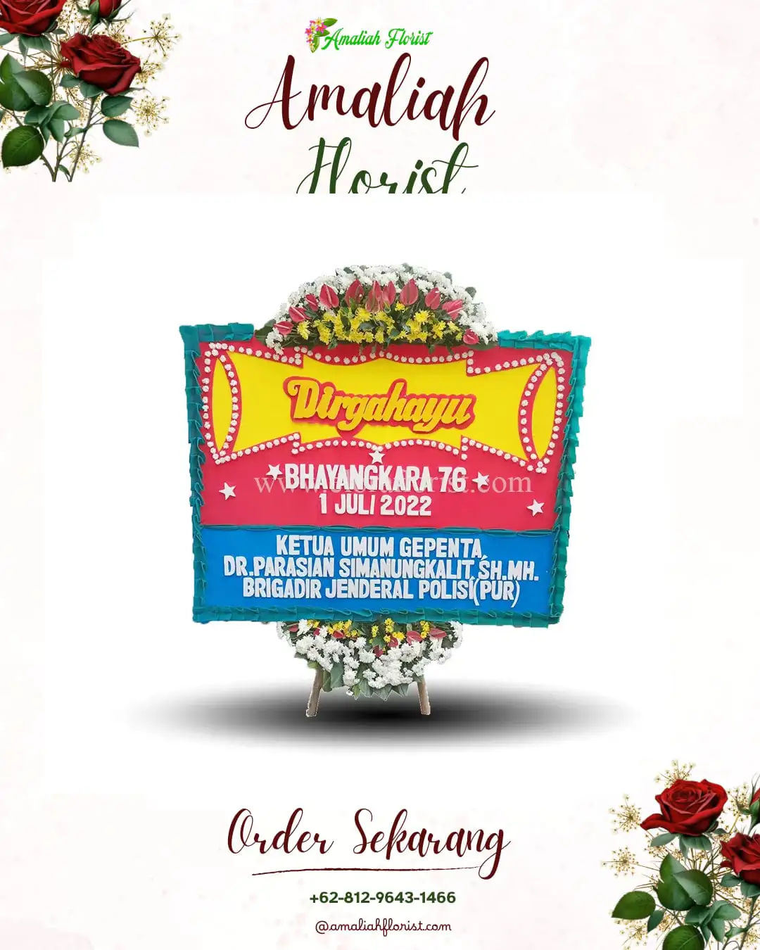 Papan Bunga HUT Ulang Tahun Sananrejo